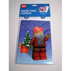 4520527 Holiday Greeting Cards, Santa and Tree Pattern 3 cards & envelopes
