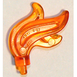 Minifigure, Plume Feather Triple Compact / Flame / Water
