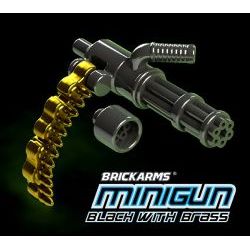 Minigun w/Ammo Black and Brass
