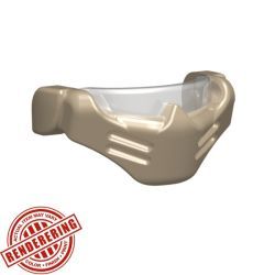 Ballistic Mask - Trans Clear (tan print)