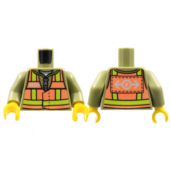 Torso Train, Safety Vest with Train Logo Pattern