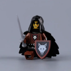 The Knight of the Wolf Castle with a sword | Brickpanda