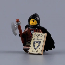 The Knight of the Wolf Castle with an axe | Brickpanda