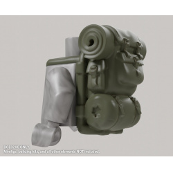 Арктический рюкзак со скаткой зеленого цвета