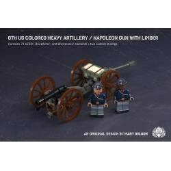 8th US Colored Heavy Artillery – Napoleon Gun with Limber
