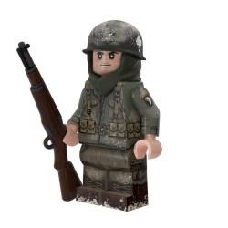 WWII Battle of the Bulge 101st Paratrooper with M1 Garand