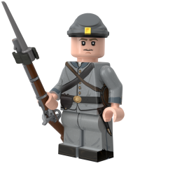 Civil War Confederate Infantry with Caplock Musket & Bayonet