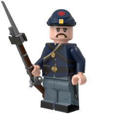 Civil War 20th Maine Rifleman with Caplock Musket & Bayonet