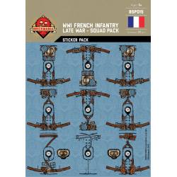 Наклейки для создания Французской пехоты (Поздняя война)