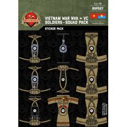 Vietnam War NVA and VC Soldiers - Squad Pack - Stickers