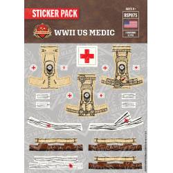 WWII US Medic - Sticker Pack