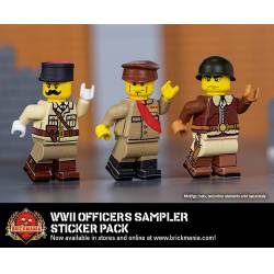 WWII Officers Sampler - Sticker Pack