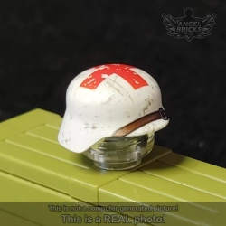 BrickArmsВ® Stahlhelm (White). Printed #13