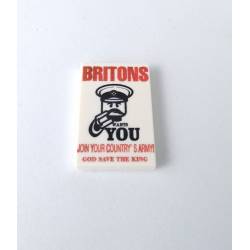 WWI British propaganda "Britons" - tile 2x3