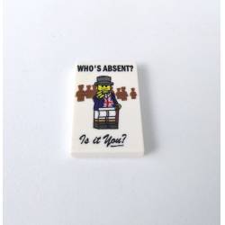 WWI British propaganda "Who`s absent?" - tile 2x3