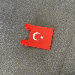 Turkey Flag - modified tile 2x2