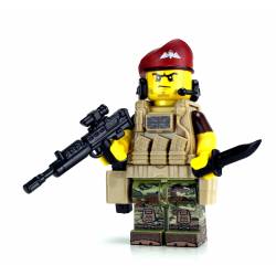 British Paratrooper Battle Brick Custom Minifigure