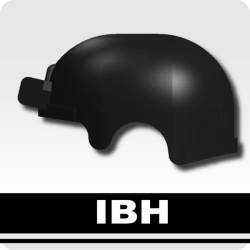 Тактический шлем IBH черного цвета с креплениями