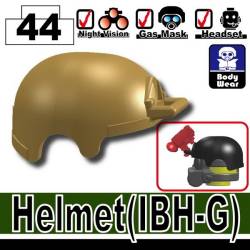Тактический шлем IBH-G песчаного цвета с креплениями