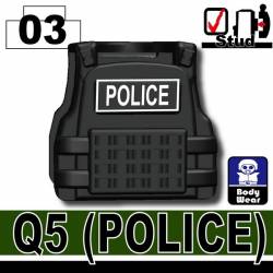 Бронежилет черный Q5 Police