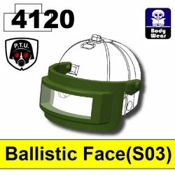 Баллистическая маска S03 темно-зеленого цвета