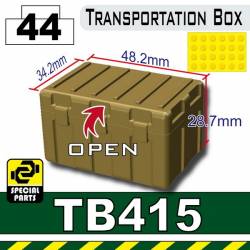 Большой ящик для транспортировки ТБ415 Темно-тановый