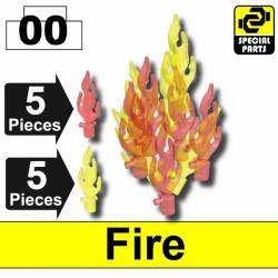 Fire Transparent Red & Yellow