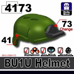 Современный шлем BU1U зеленый
