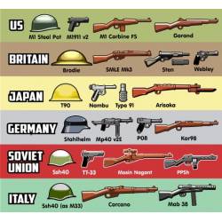 Набор оружия Второй Мировой Войны версия 3