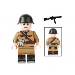 Soviet soldier with a PPSH | Brickpanda