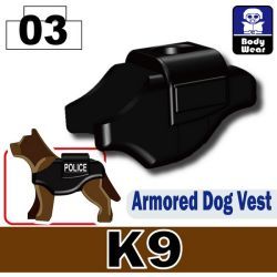 Armored Dog Vest K9 Black