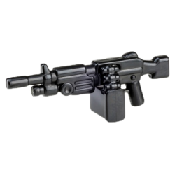 Автоматическое оружие "Пила" боевого подразделения, черное