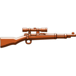 German Kar98 scoped rifle brown