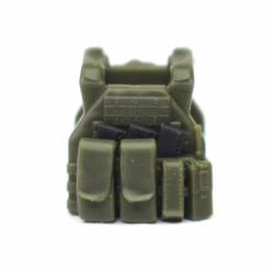Bulletproof vest TV-110 figurines (pouches, walkie-talkie). Dark green