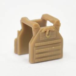 Bulletproof vest-plitnyak TV-110 (pouches, walkie-talkie). Dark beige
