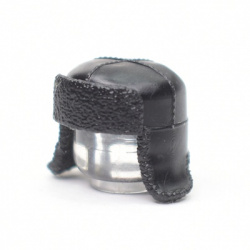 Earflaps with drooping ears, black