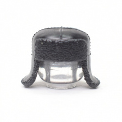 Earflaps with drooping ears, black