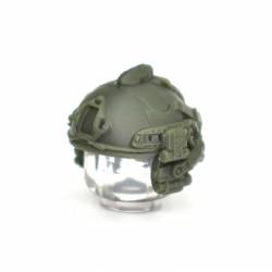 Combat helmet with headphones