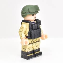 Vests 6B45 "Ratnik", lowered collar, black, pouches.