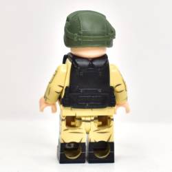 Vests 6B45 "Ratnik", lowered collar, black, pouches.