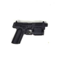 Lebedev modular pistol (MPL-1) with underbarrel flashlight and silencer