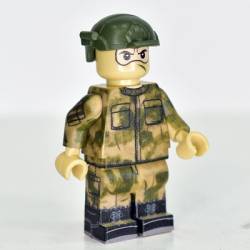 Russian Lego Soldier in Moss camouflage