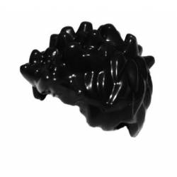 Шипы черного цвета - прическа для фигурки Лего