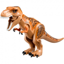Dinosaur Tyrannosaurus rex with Dark Orange Back
